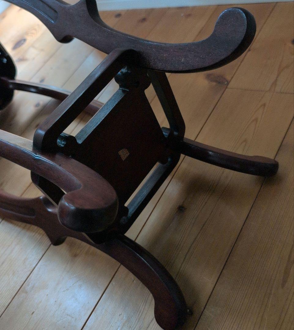 指物工芸　総シタン材(紫檀)　漆塗り 花台 アンティーク