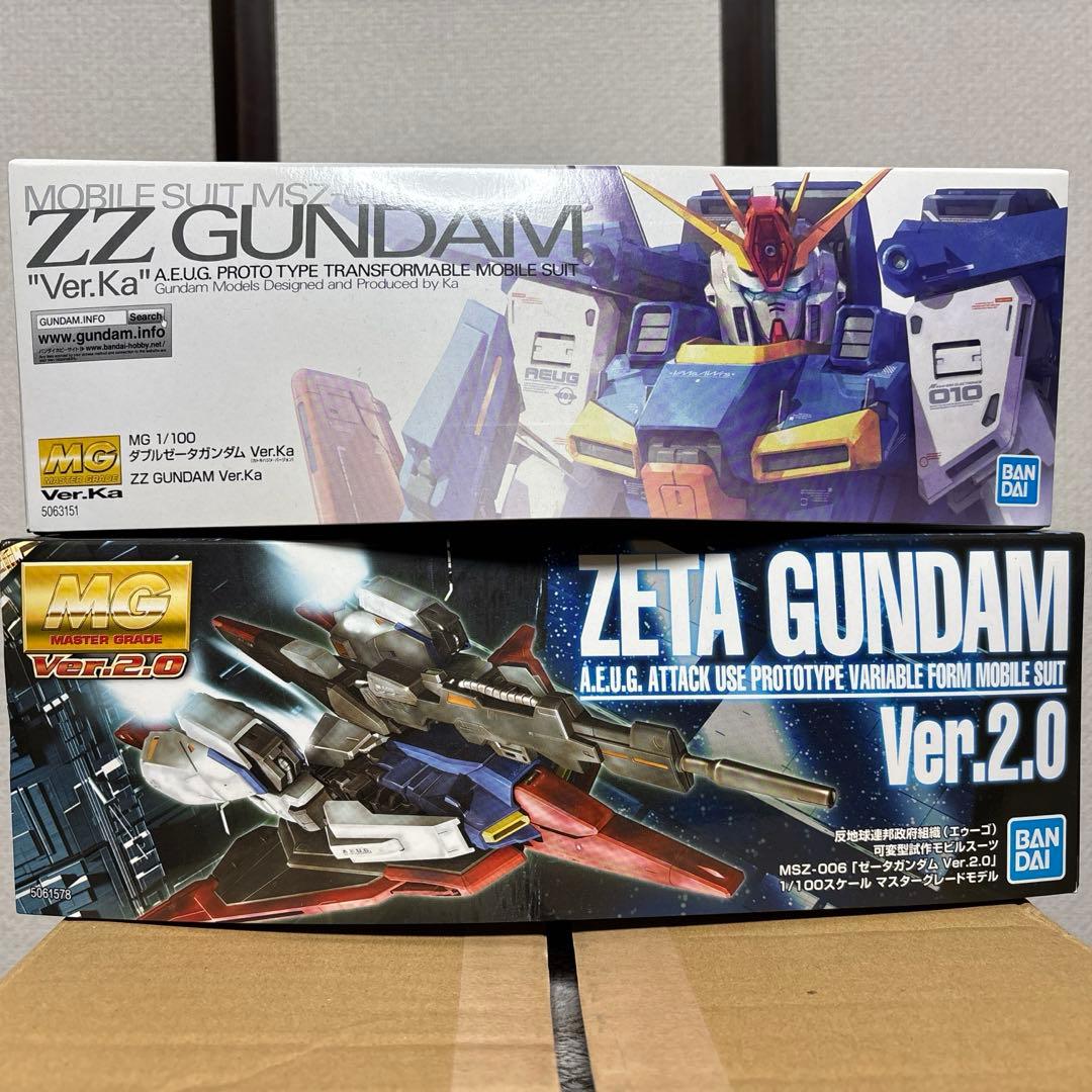 MG 1/100 ZZガンダムver.Ka+Zガンダムver2.0 セット販売