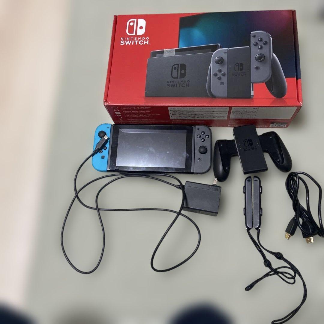 Nintendo Switch 本体　箱付き＋有線LAN接続機器付き