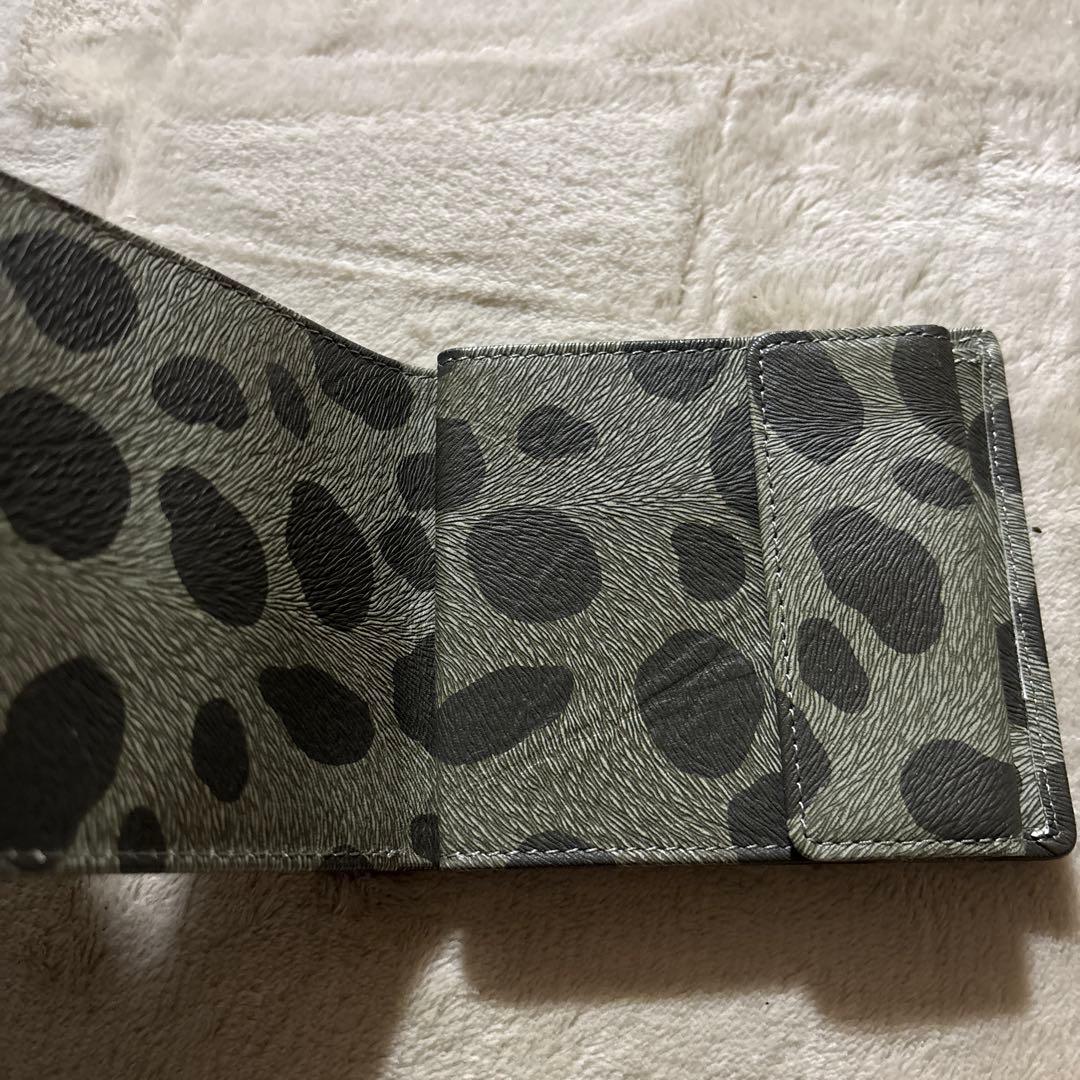 USED HIROKOHAYASHI コラボラツィオーネ二つ折り財布　亀甲柄　緑