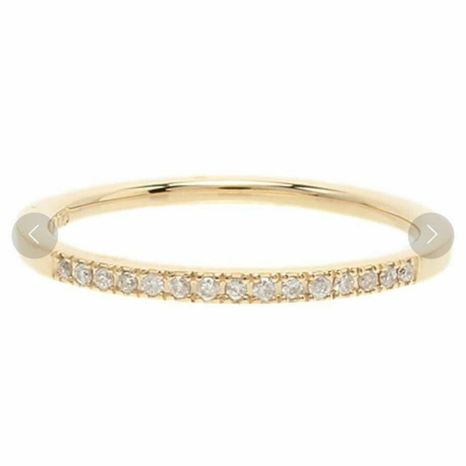 ノジェス K10YG ハーフエタニティ ピンキーリング