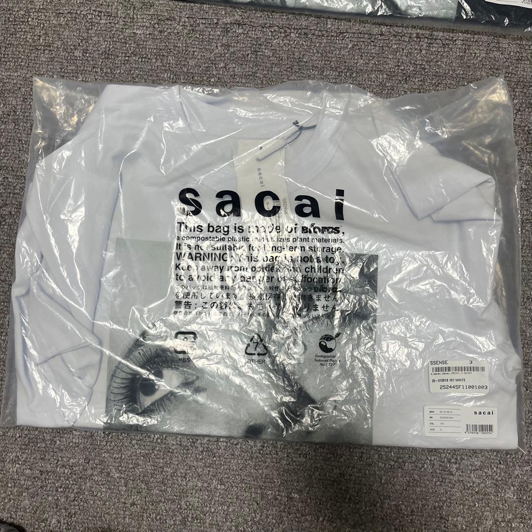 トップス sacai Man Ray Print T-Shirt white 3