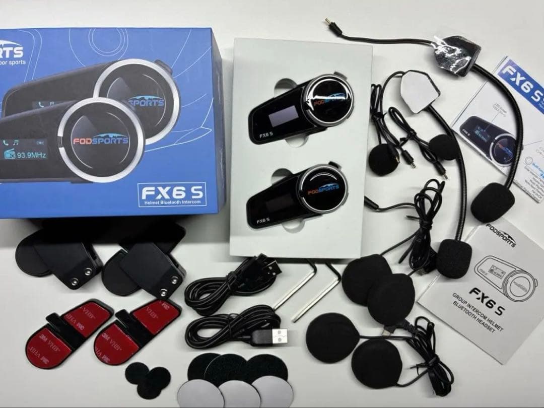 FODSPORTS ★fx6s★バイクインカム★2台セットなのでスグ使えます！