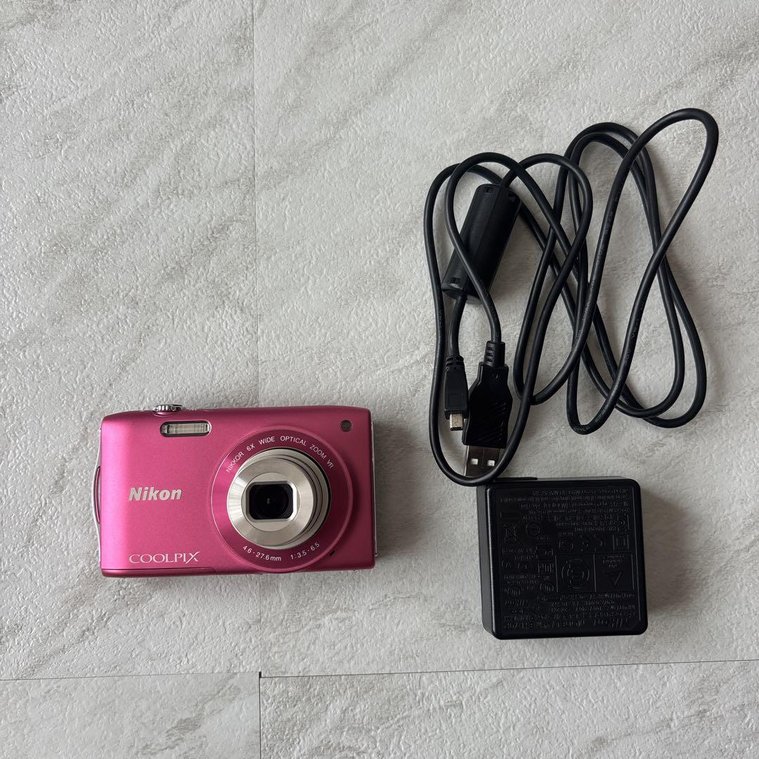 ニコン NIKON COOLPIX S3300 ストロベリーピンク　動作確認済
