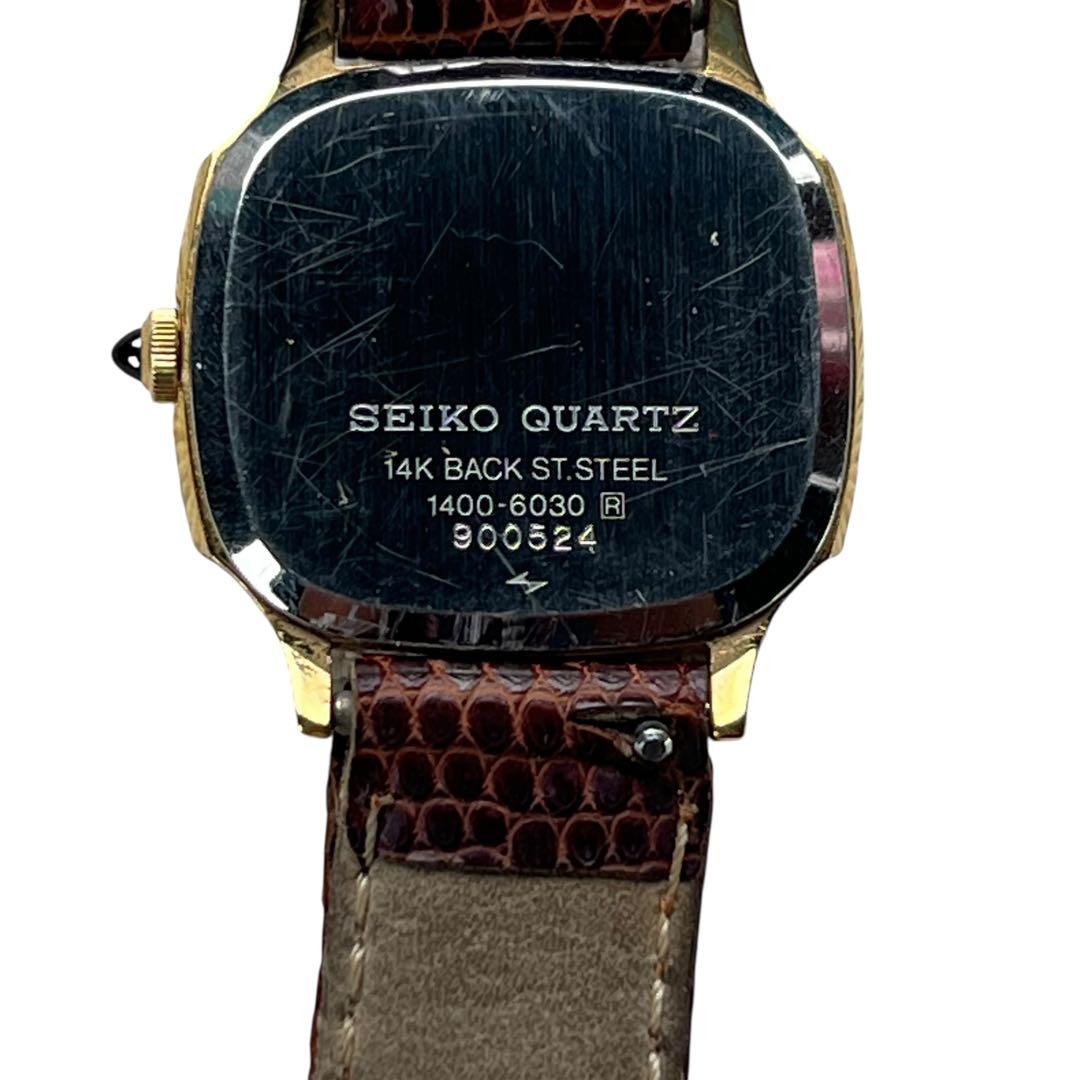 【メ1004-06】【14K】セイコー クレドール 1400-6030