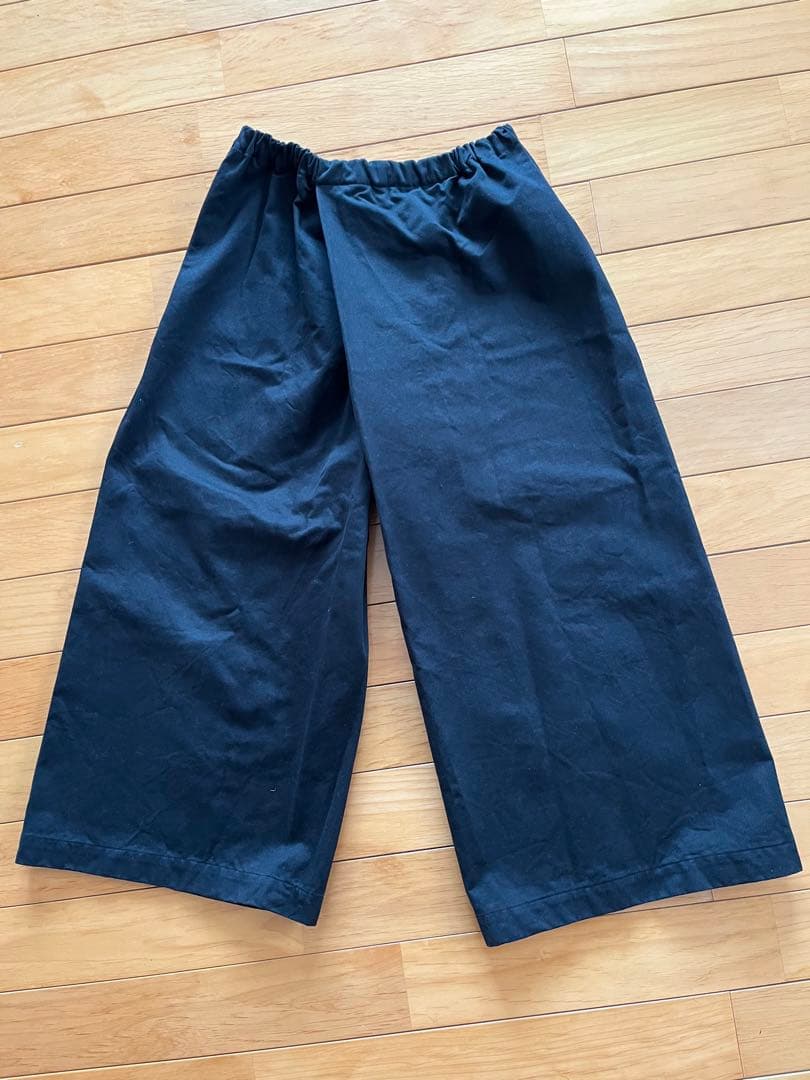 momogusa 百草コットンワイドゴムパンツ