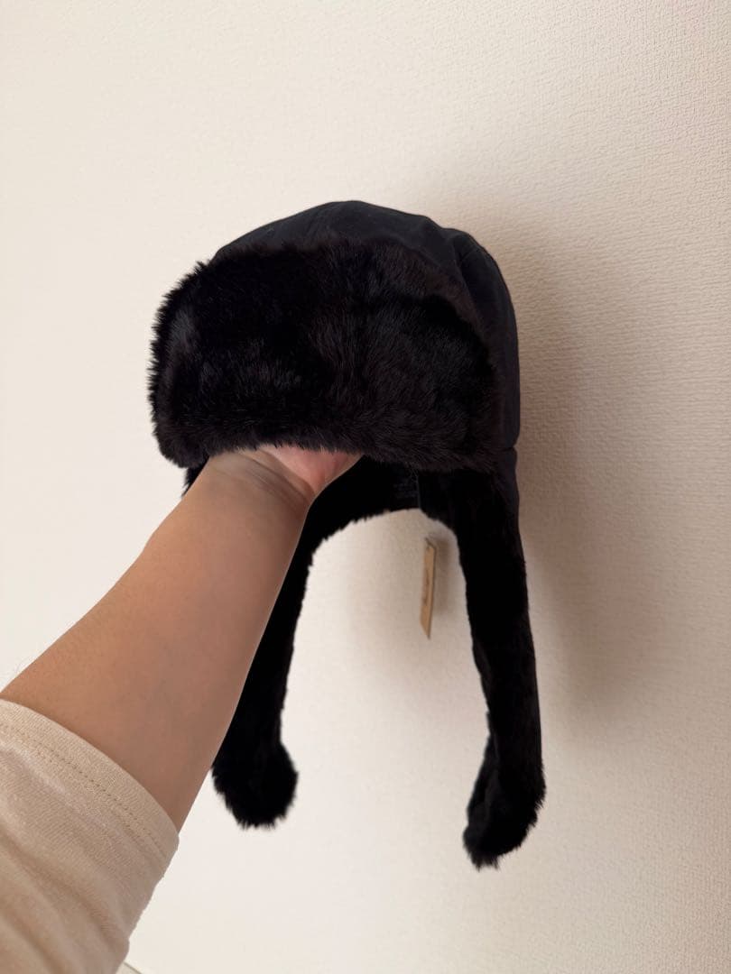 Stussy ブラック フライトキャップ　L/XL 新品未使用