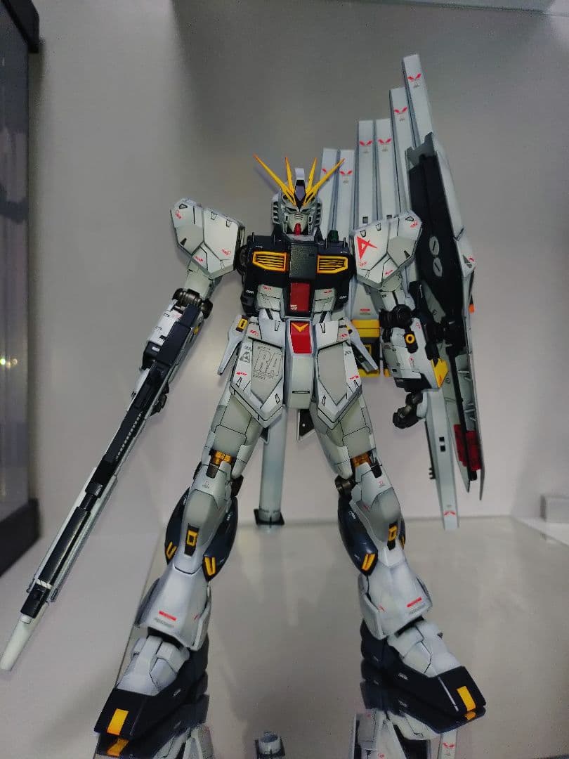 mg　νガンダム　ver.ka　ダブルフィンファンネル　塗装済み完成品