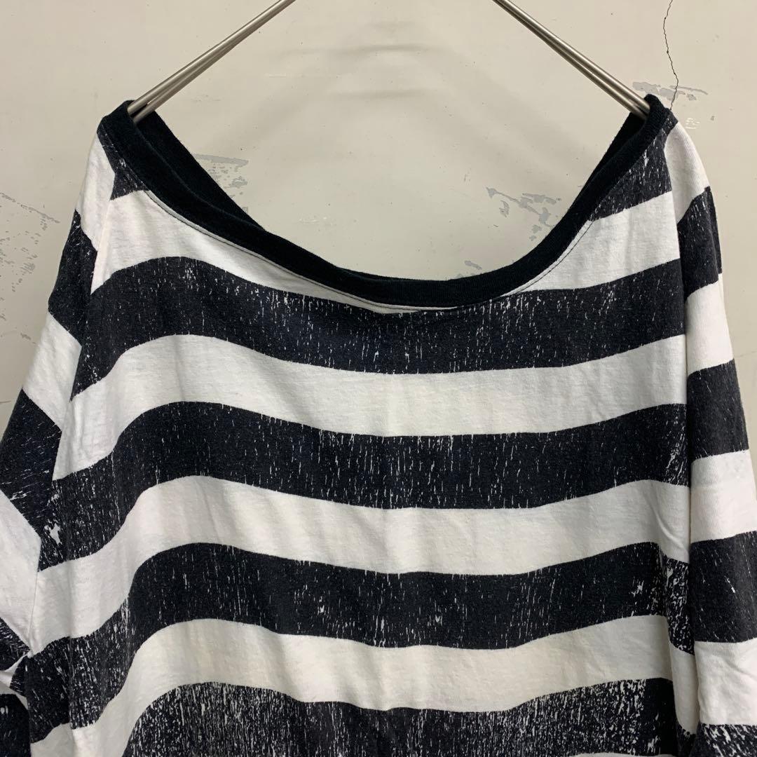 アンダーカバーundercover04ssLANGUILD歪みボーダーカットソー