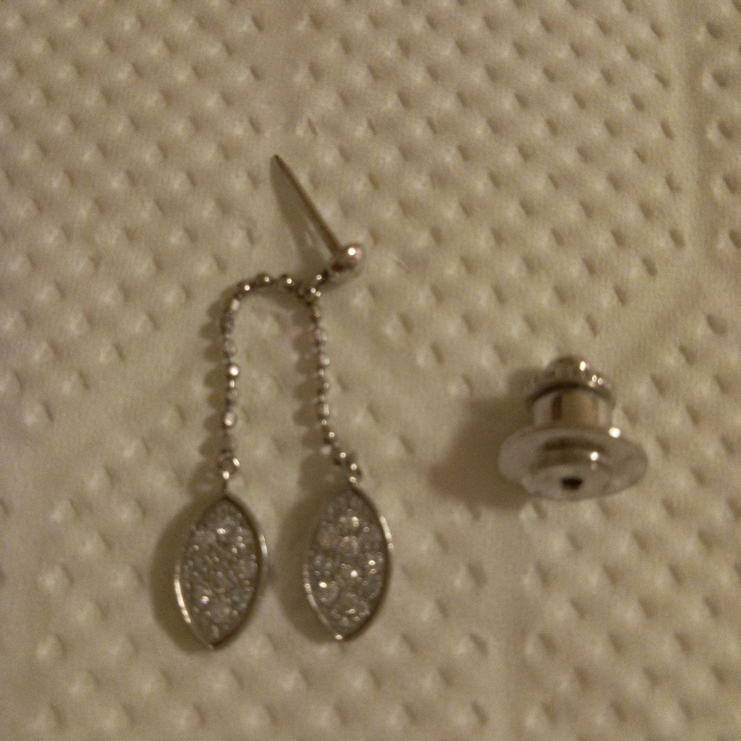 せ*じ様 プラチナ　ダイヤモンド　ピンブローチ　レディース　訳あり