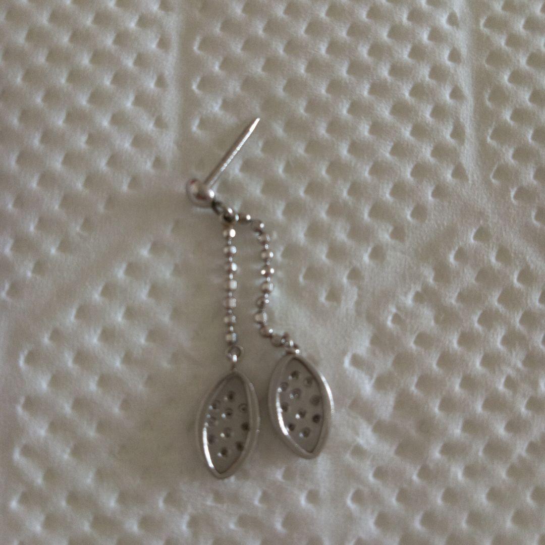 せ*じ様 プラチナ　ダイヤモンド　ピンブローチ　レディース　訳あり