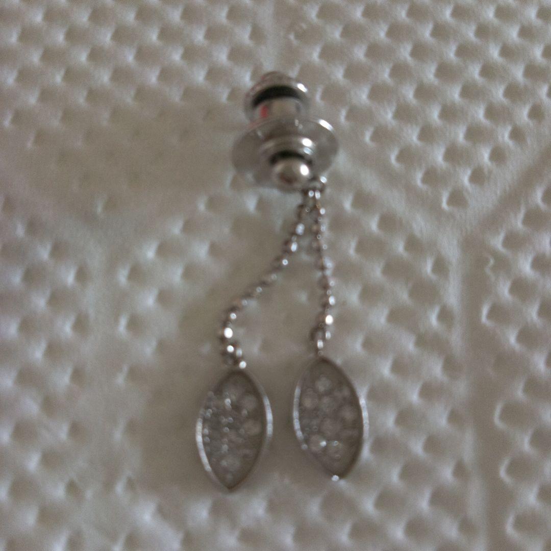 せ*じ様 プラチナ　ダイヤモンド　ピンブローチ　レディース　訳あり