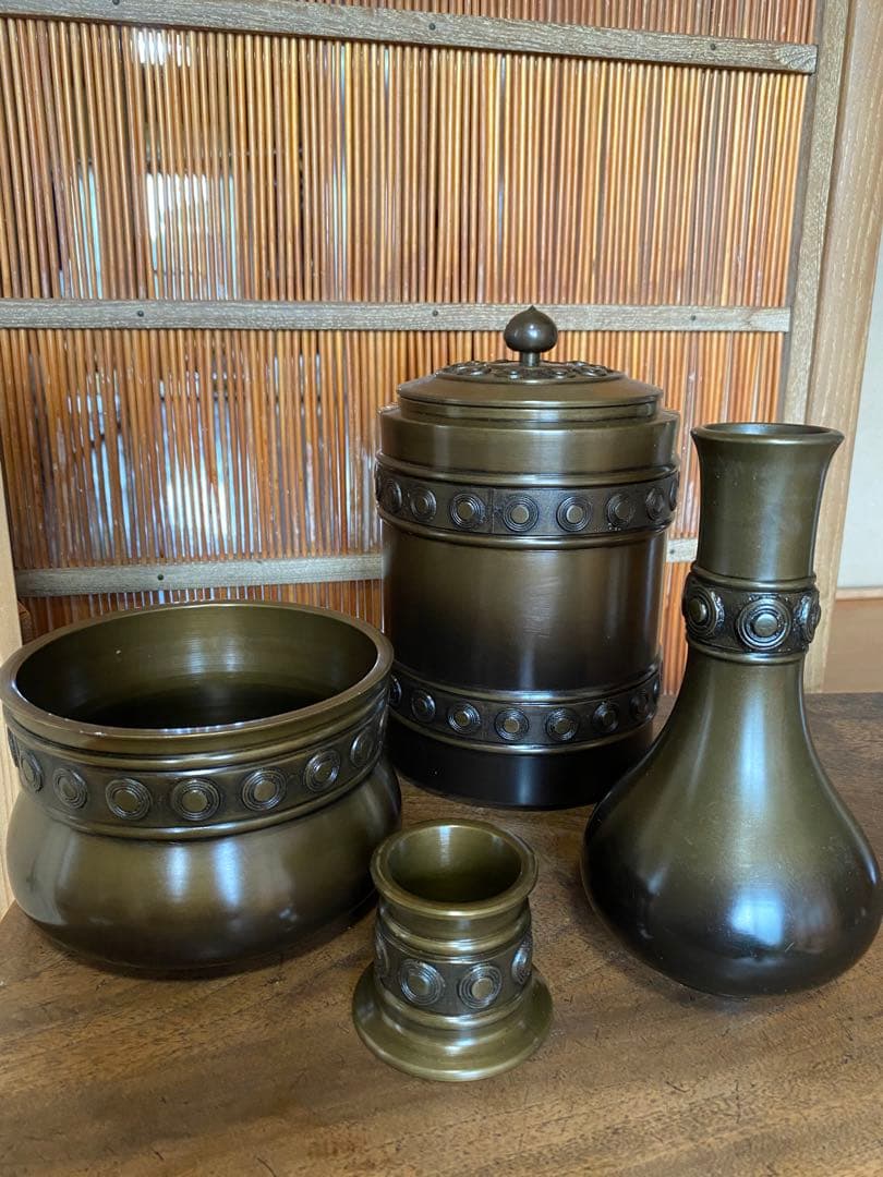 茶道具　皆具　銅製
