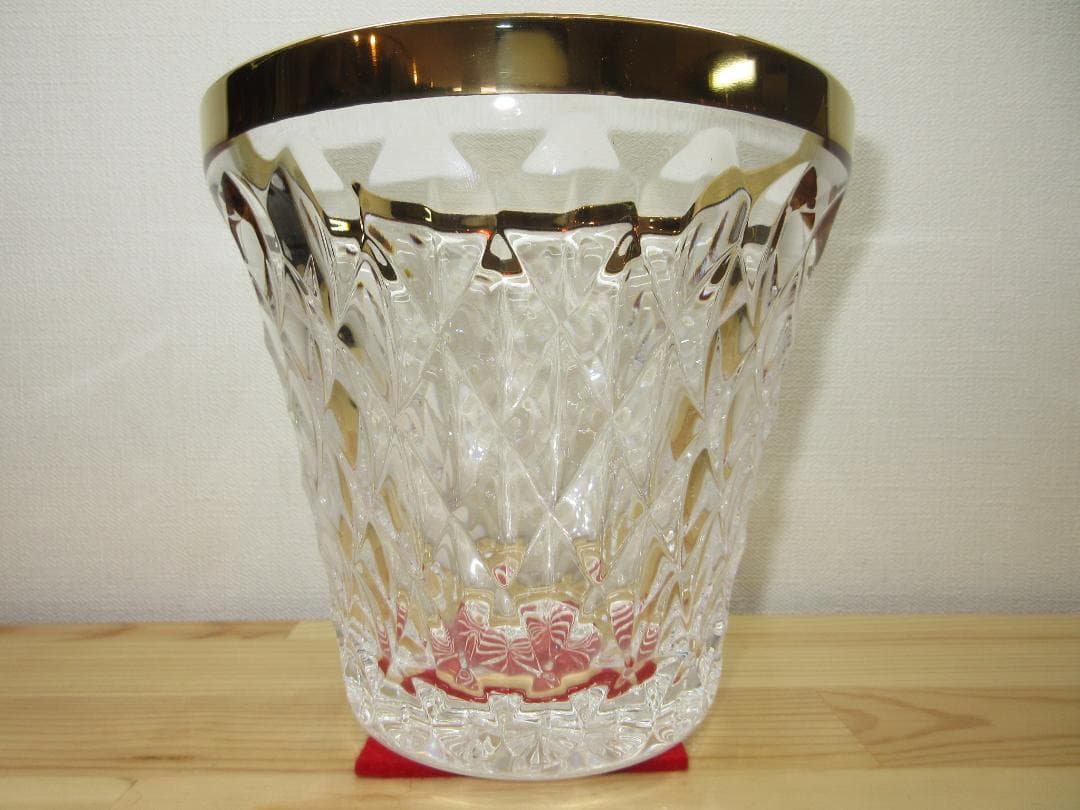 送料込【逢絢亭・新品】茶道具 水指 義山 クリスタル 金縁末広 大中繁明 共箱