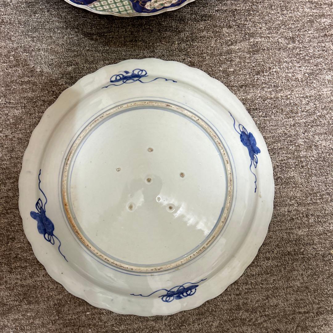 錦大鉢2個セット　46センチ×2個　明治41年調べ有り