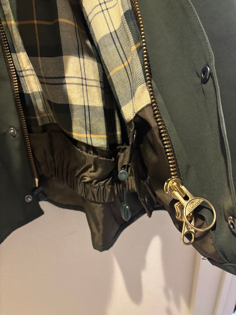 Barbour TRANSPORT ノンワックスジャケット 38 ダークグリーン