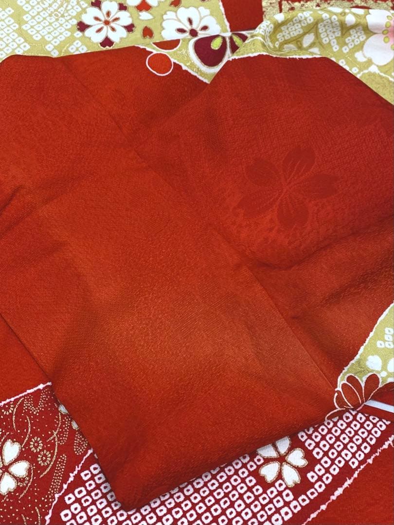 振袖 豪華 刺繍 金彩 紋意匠 身丈167cm 撥水加工済