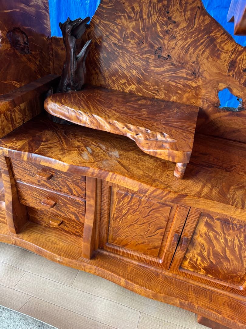 貴重　屋久杉 飾り棚 茶棚 サイドボード リビングボード 茶箪笥