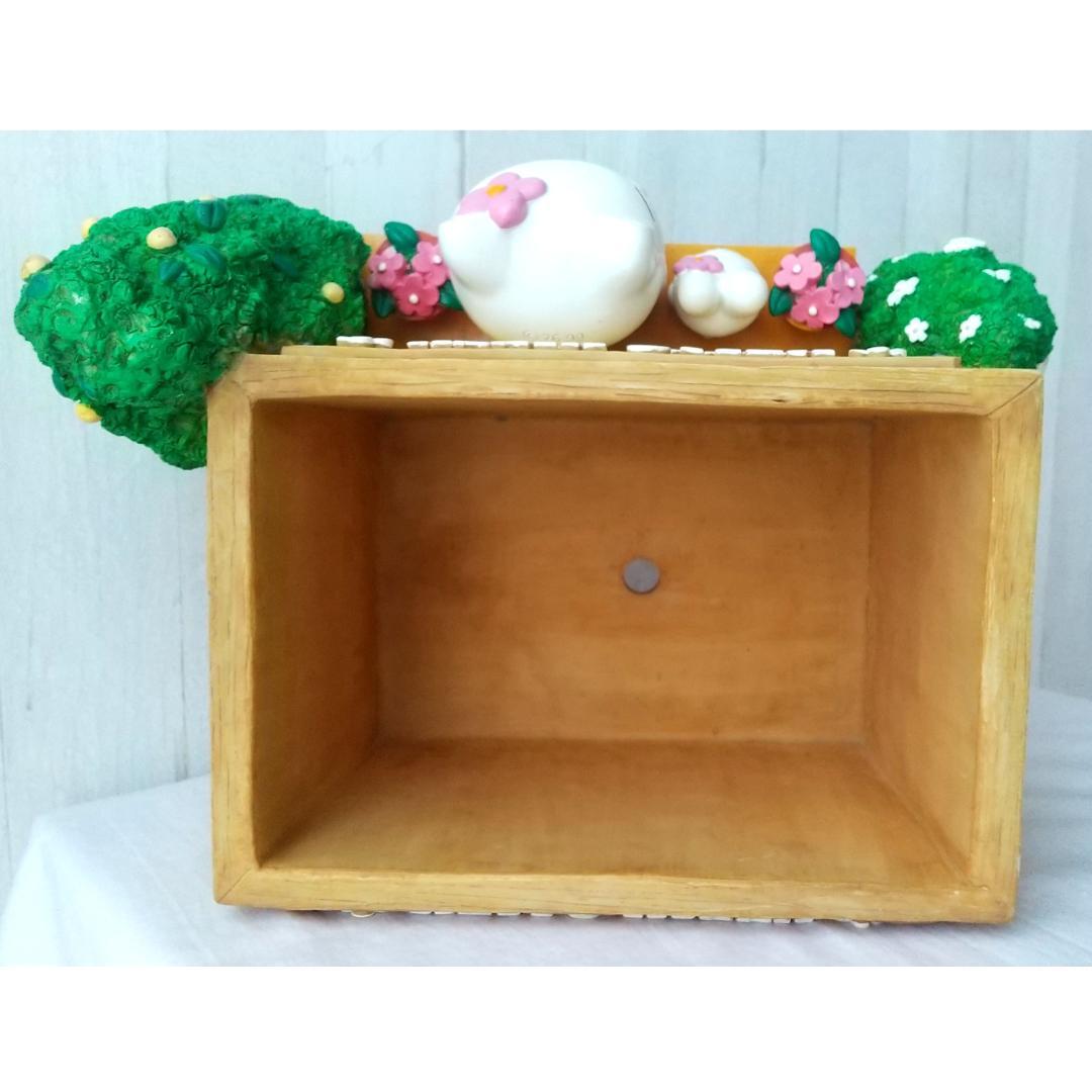 キティ　植木鉢　陶器　フィギュア　置物　ガーデンポット　カバー　うさぎ　花
