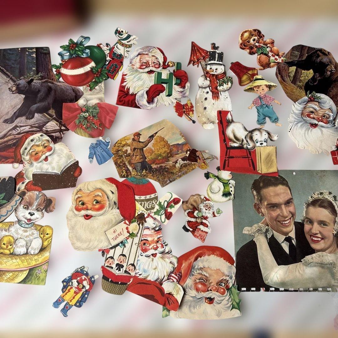 アメリカ　スクラップブック　レトロな紙もの　1960〜70年代