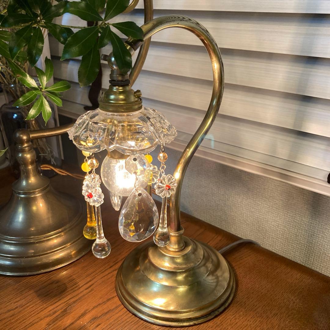 （ご予約）ミニシャンデリア　フランスアンティーク　ミニランプスタンド