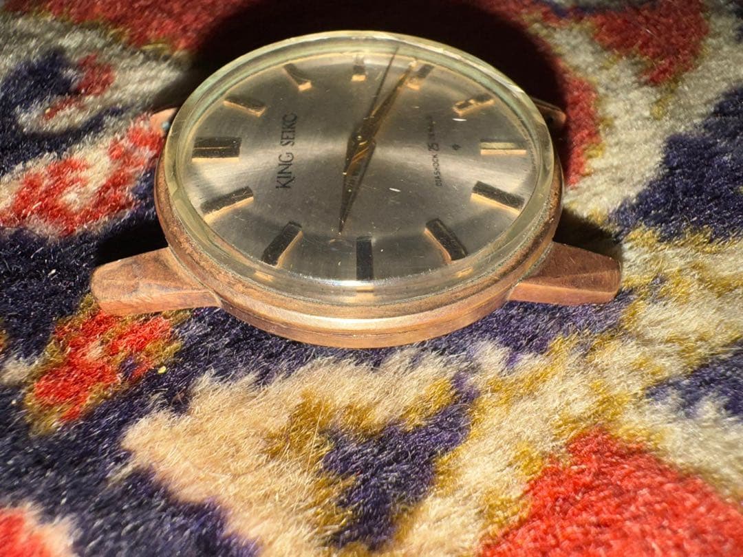 KING SEIKO 手巻き時計 シルバー文字盤