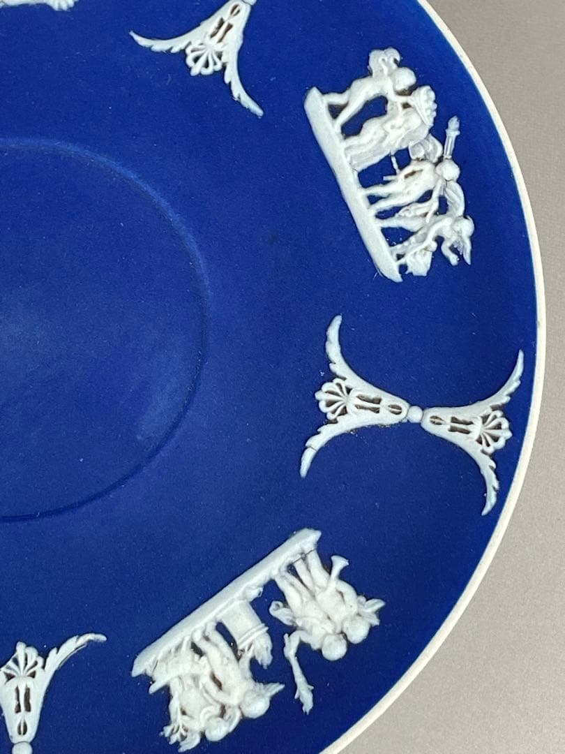 【希少】アンティーク オールドウェッジウッド ジャスパーウェア カップ ソーサー