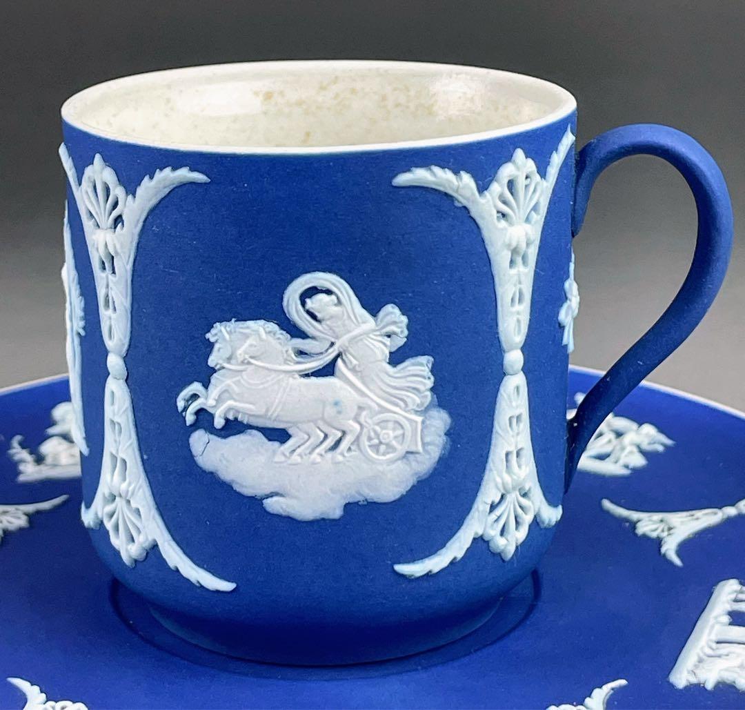 【希少】アンティーク オールドウェッジウッド ジャスパーウェア カップ ソーサー