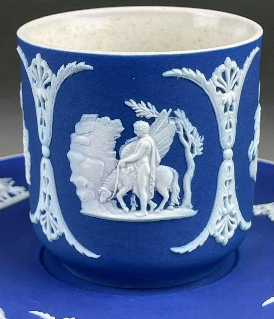 【希少】アンティーク オールドウェッジウッド ジャスパーウェア カップ ソーサー