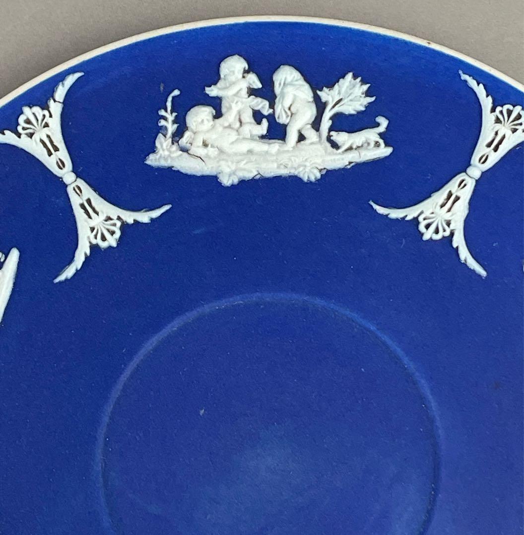 【希少】アンティーク オールドウェッジウッド ジャスパーウェア カップ ソーサー