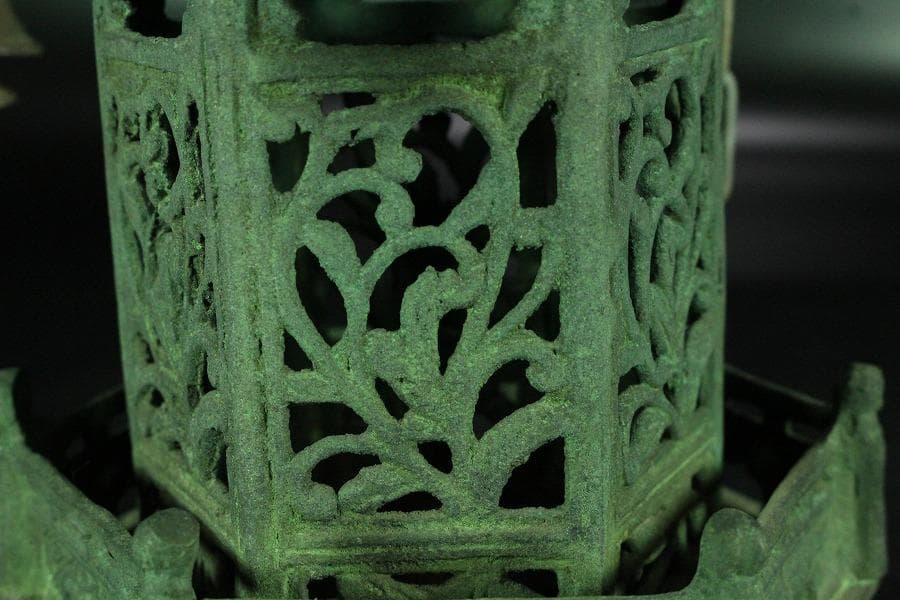 古銅 吊灯籠 高32cm(K-YC583)