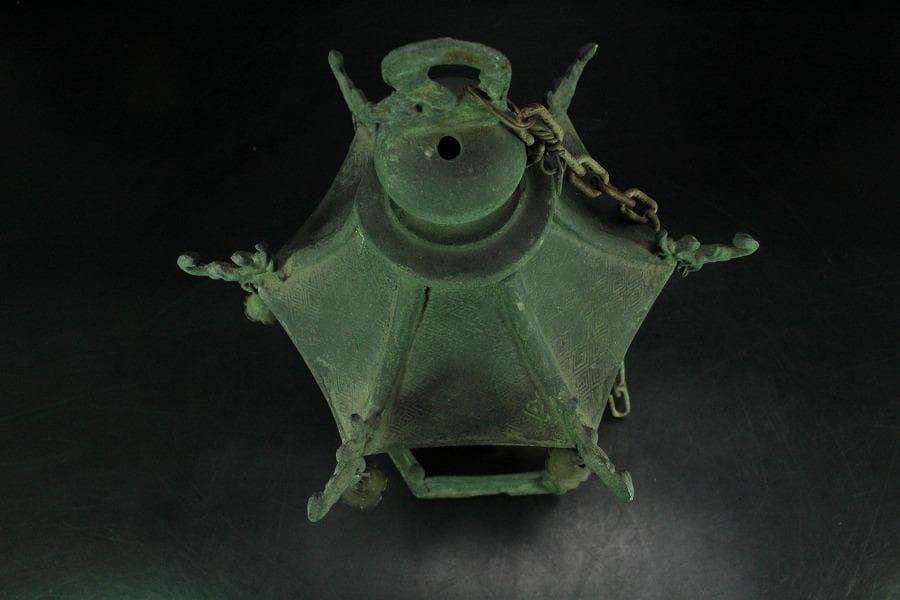 古銅 吊灯籠 高32cm(K-YC583)