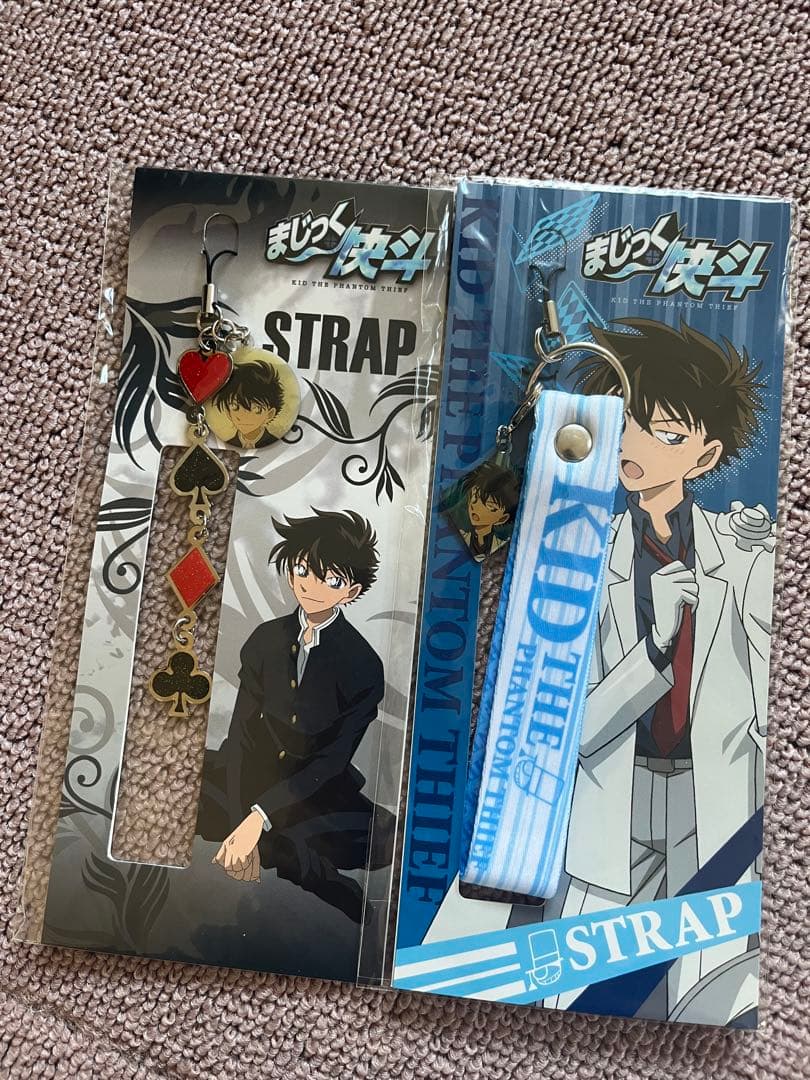 【激レア】まじっく快斗　怪盗キッド　黒羽快斗　ストラップ　2点セット