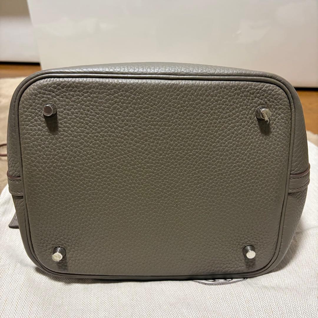 【美品】エルメス　ピコタンロック22 MM トリヨンクレマンス　エタン