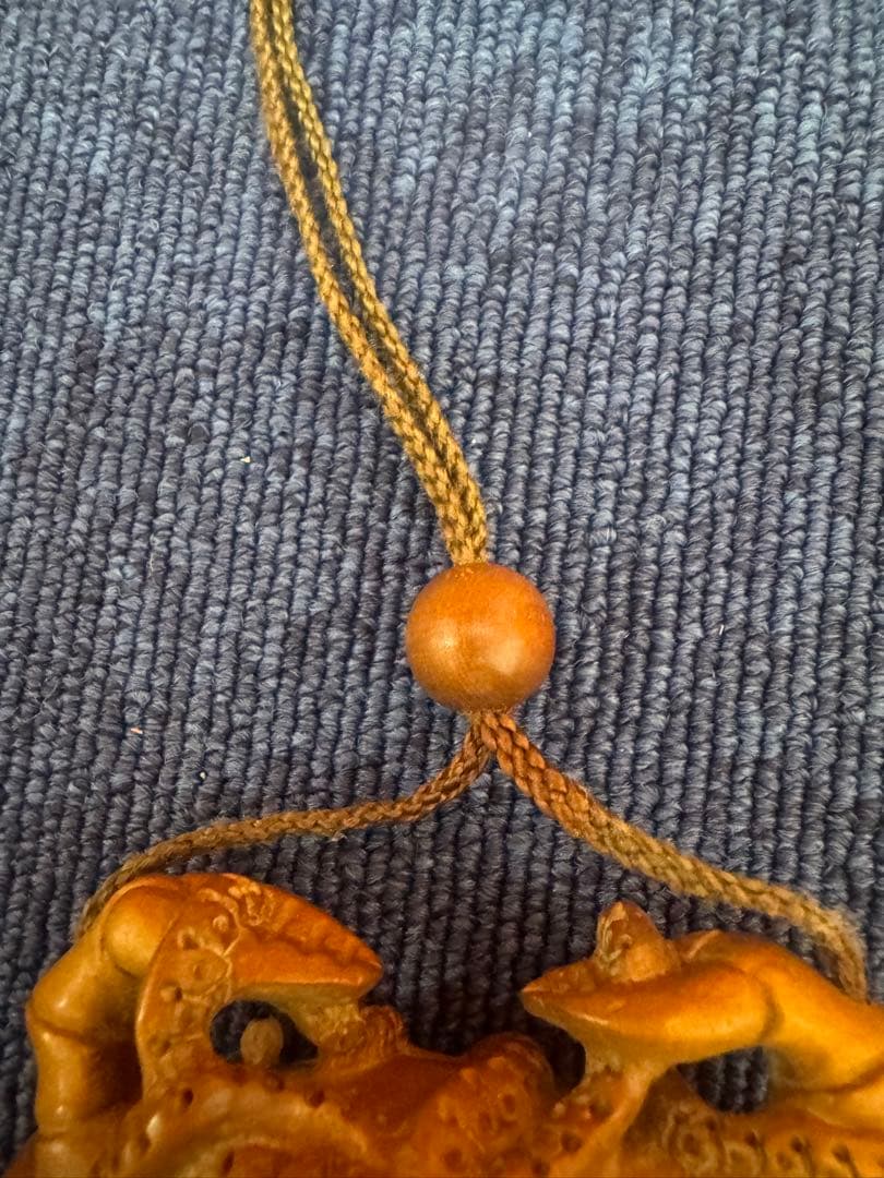 1689  蟹印籠　根付　時代物