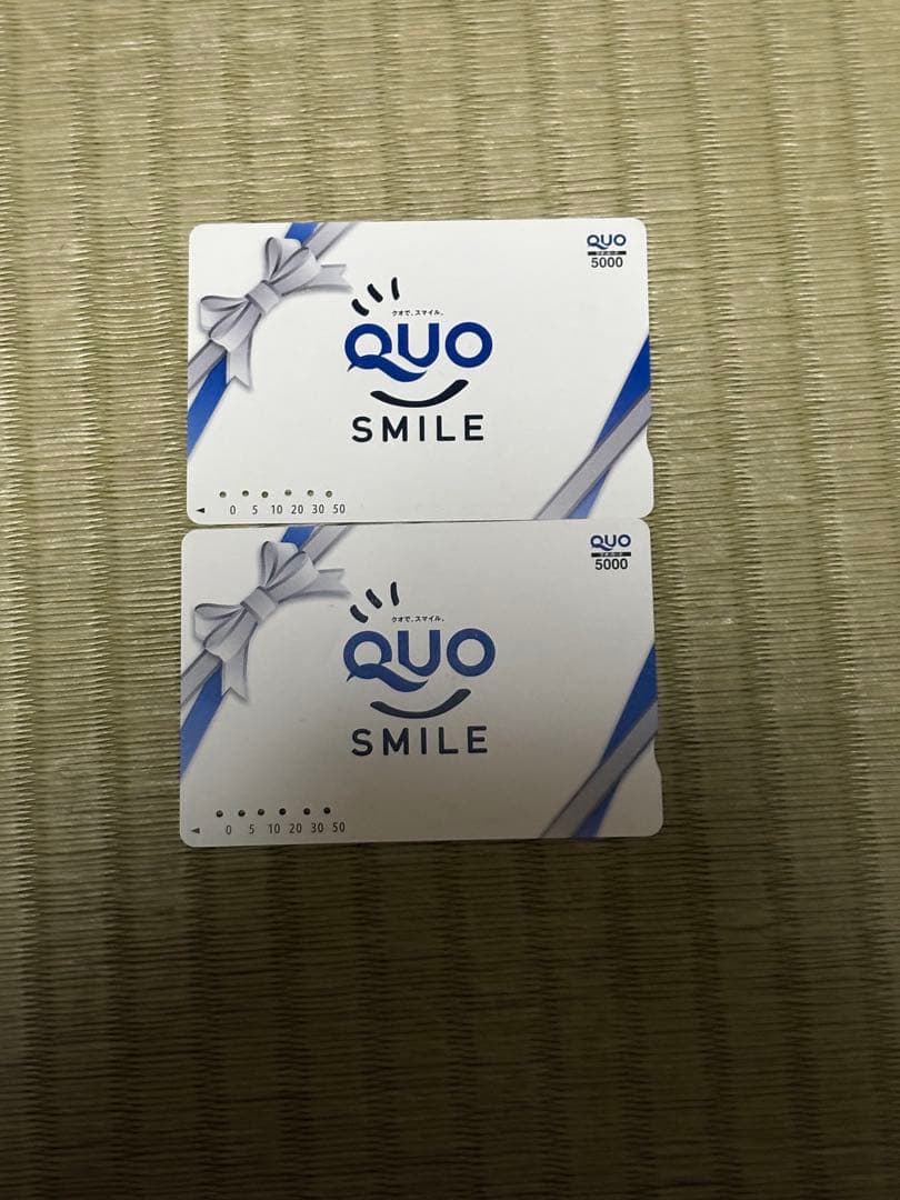 QUOカード スマイルデザイン 5000円 2枚セット