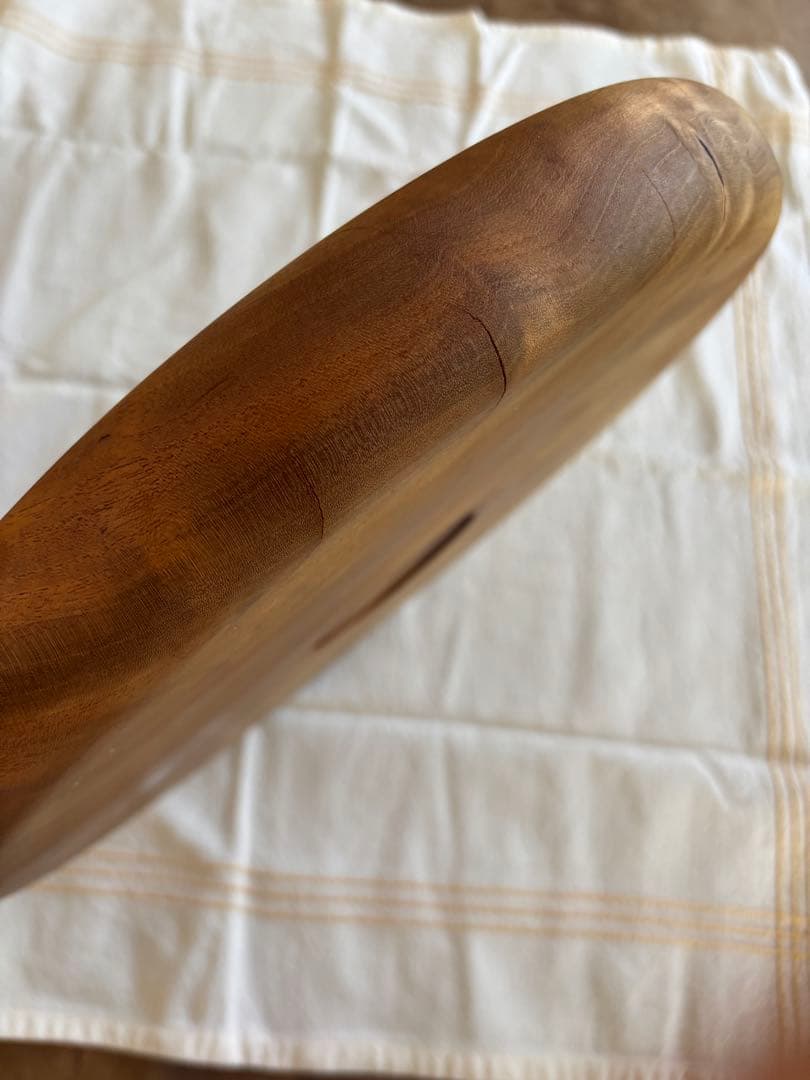 くりぬき盆 38cm お盆 円形盆　昭和　アンティーク　古道具