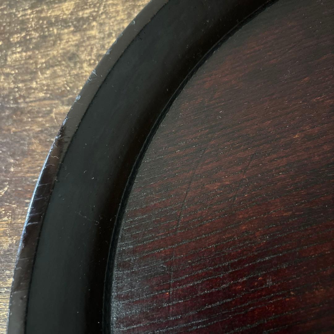 木地盆　丸盆　栗盆　くり抜き盆　骨董　アンティーク　 茶懐石　古美術　酒器　李朝