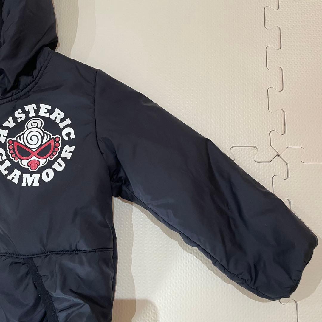 美品　ヒスミニ リバーシブル アウター90