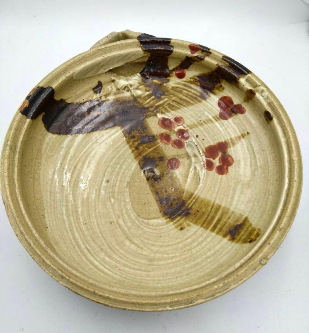 高内秀剛 益子焼 片口 梅花絵図 直径25cm 陶器 陶芸