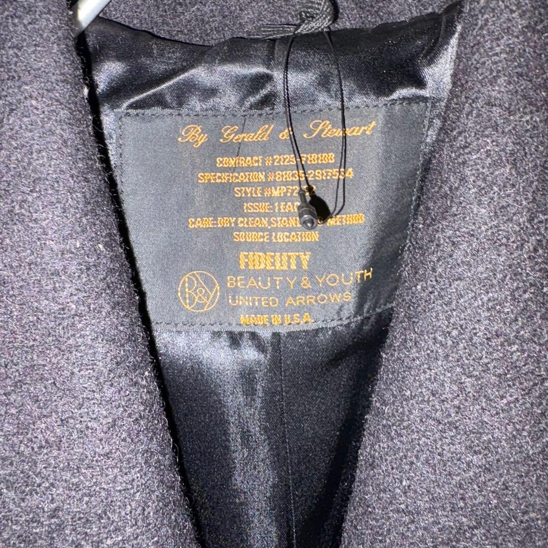 【未使用タグ付き】フィデリティ×アローズ ショールカラーコートUSA製