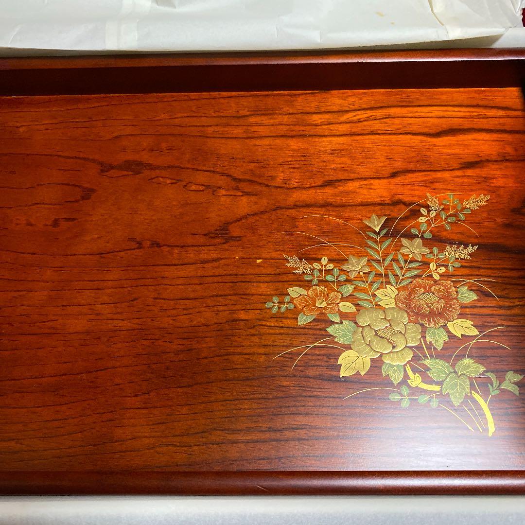 会津塗　長手盆セット