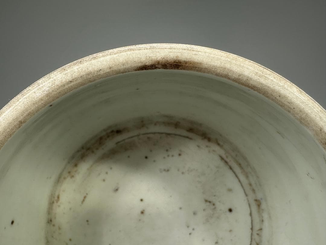 中国美術　清時代　文房具　香道具　青花花蝶文　染付　火入　硯 唐物 旧家蔵出し