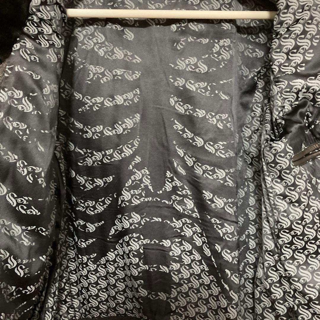 アーカイブ　SKINGRAFT ムートン　レザー シングルライダースジャケット