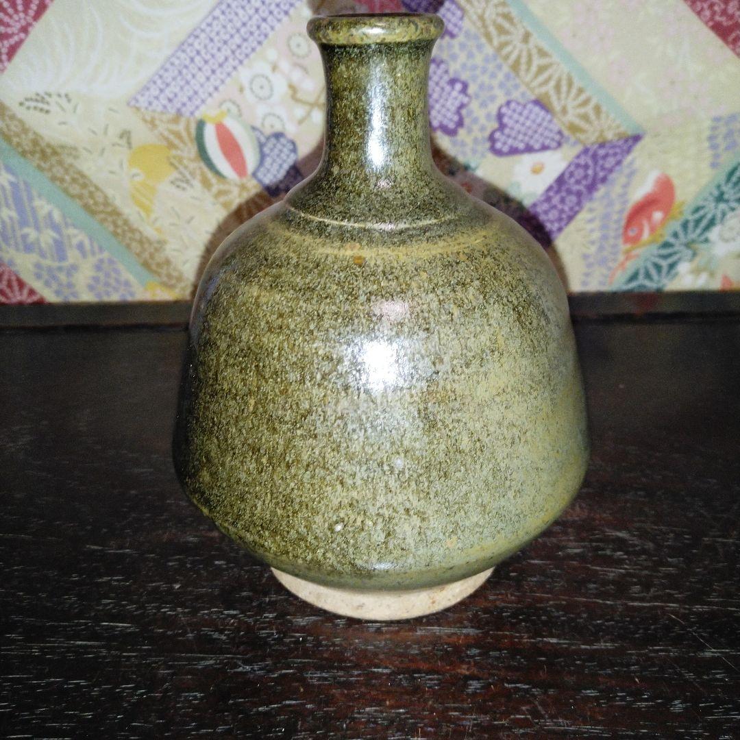 NO407 堤焼き　徳利　壺　時代物
