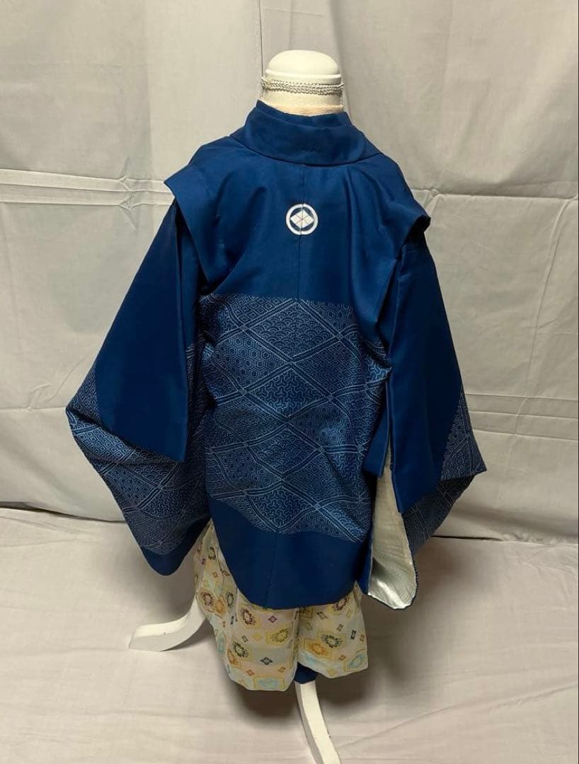 に*ん様 1-上　七五三　お正月　着物　男の子　五歳　9点セット