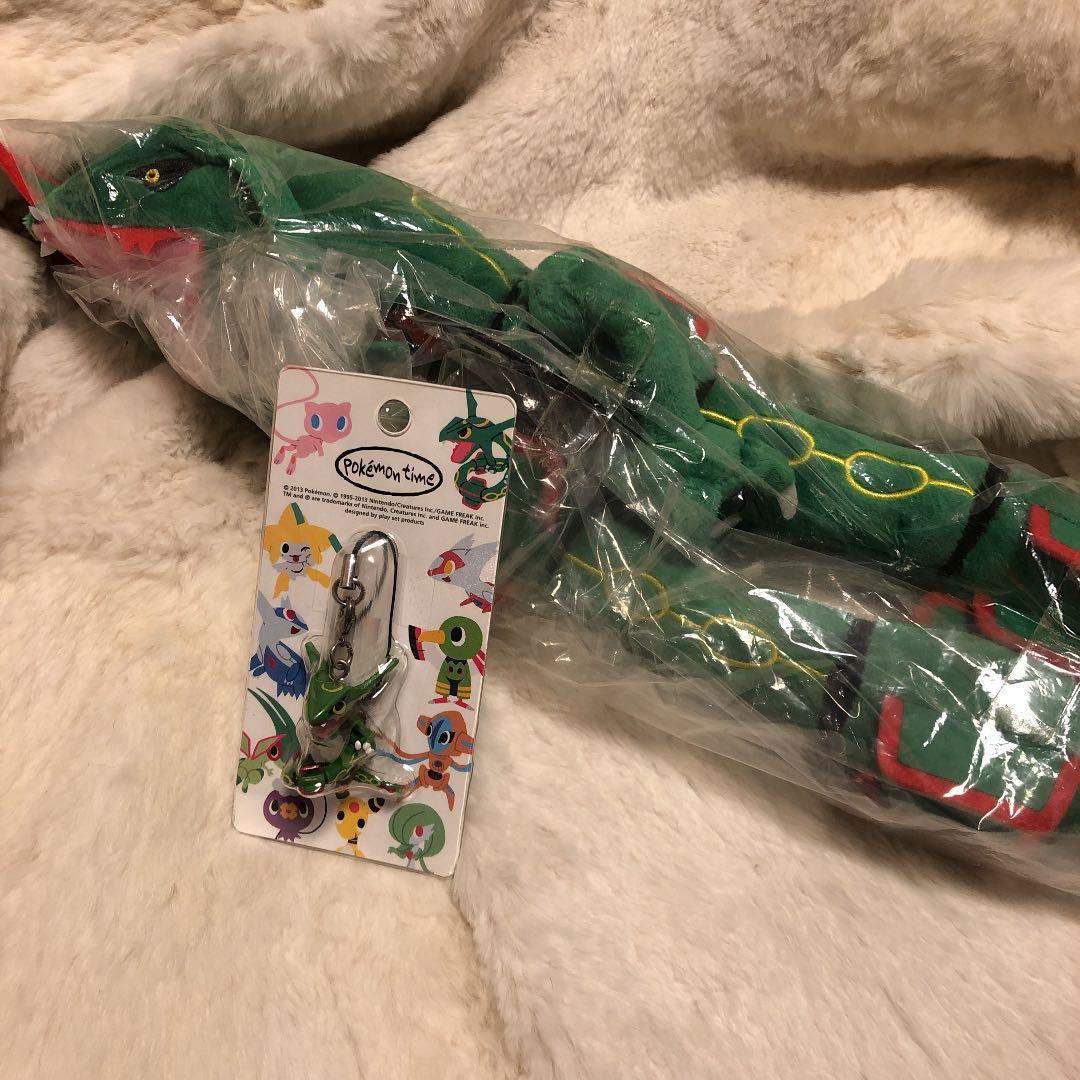 ポケモンセンター　レックウザ　ぬいぐるみ　ポケモンタイムストラップ