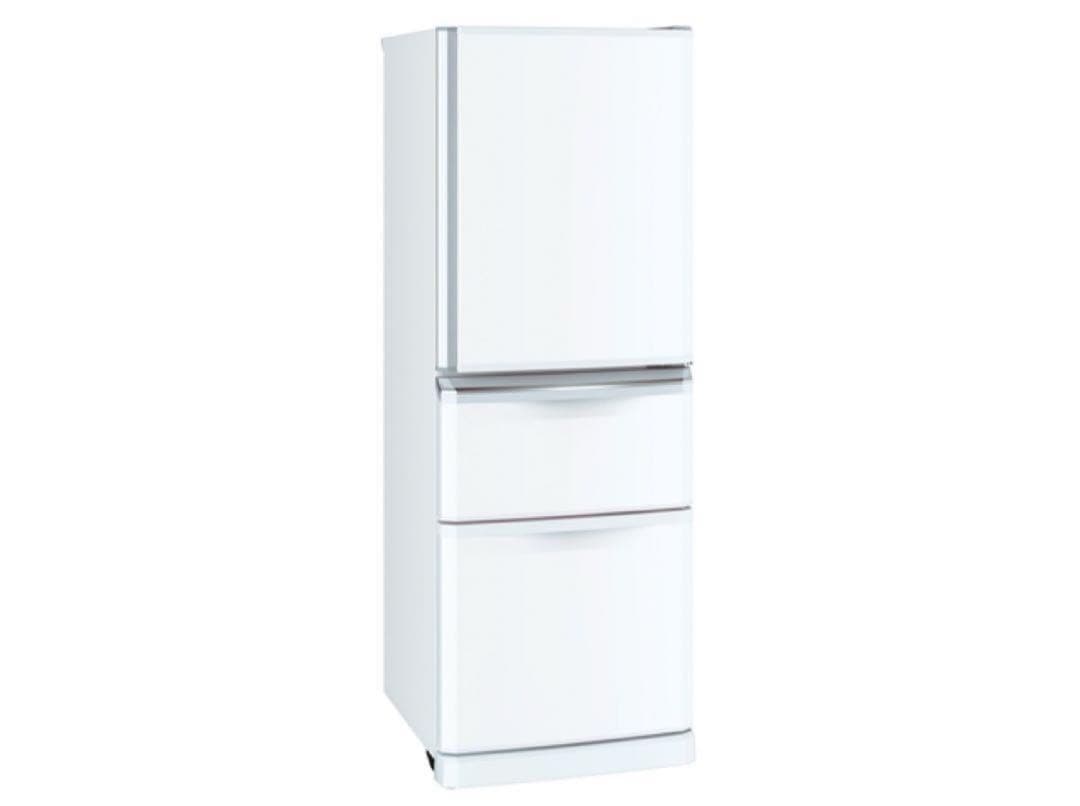 女性一人暮らしで利用 三菱冷蔵庫2016年製 335L 3ドア白