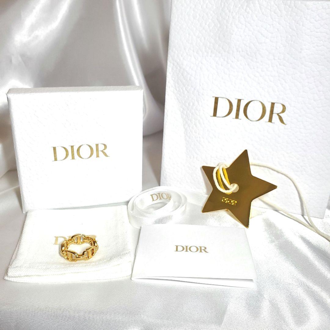 本日限定セール❕DIOR【箱・袋・紙袋・チャーム付】 CD Navyリング10号