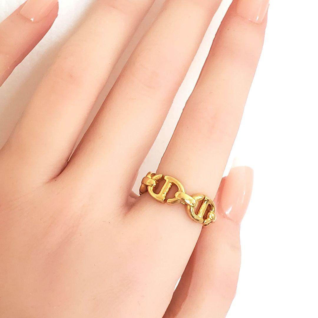 本日限定セール❕DIOR【箱・袋・紙袋・チャーム付】 CD Navyリング10号